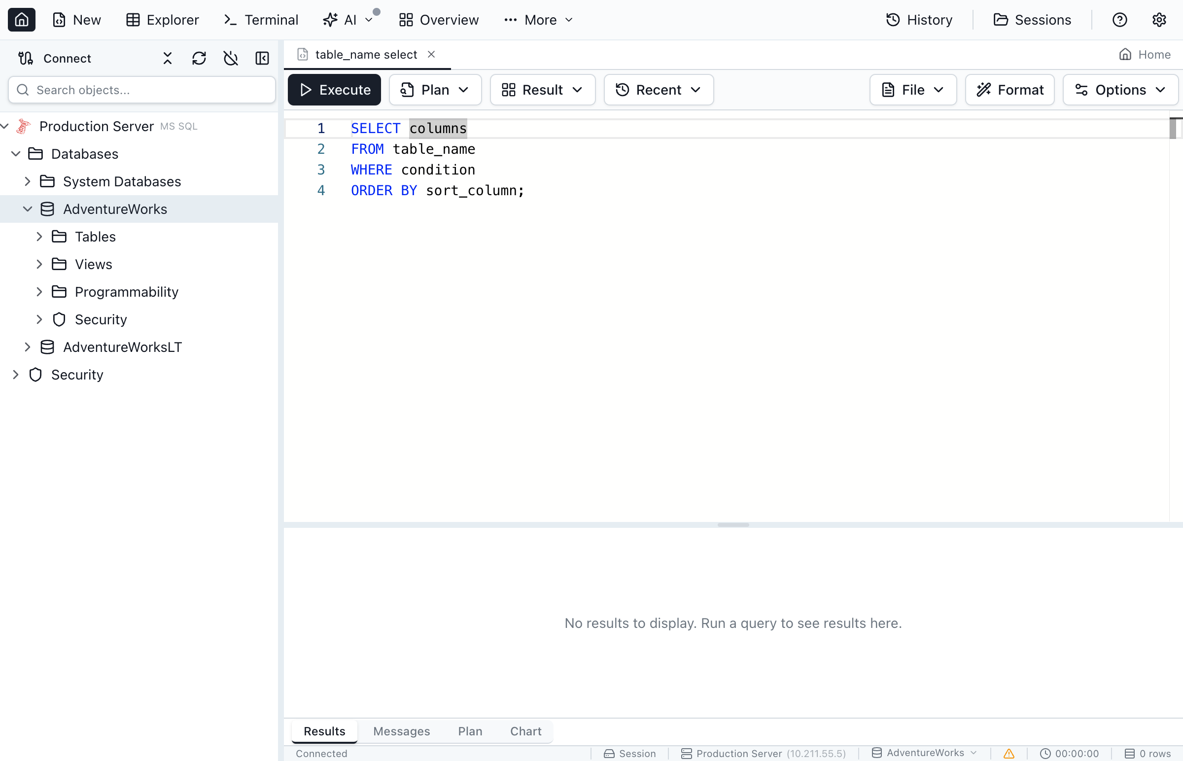 Expanded snippet with active placeholder ready for input.