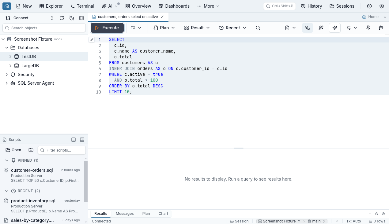 Query Editor toolbar with the SQL | Visual switch next to Format and Optimize.