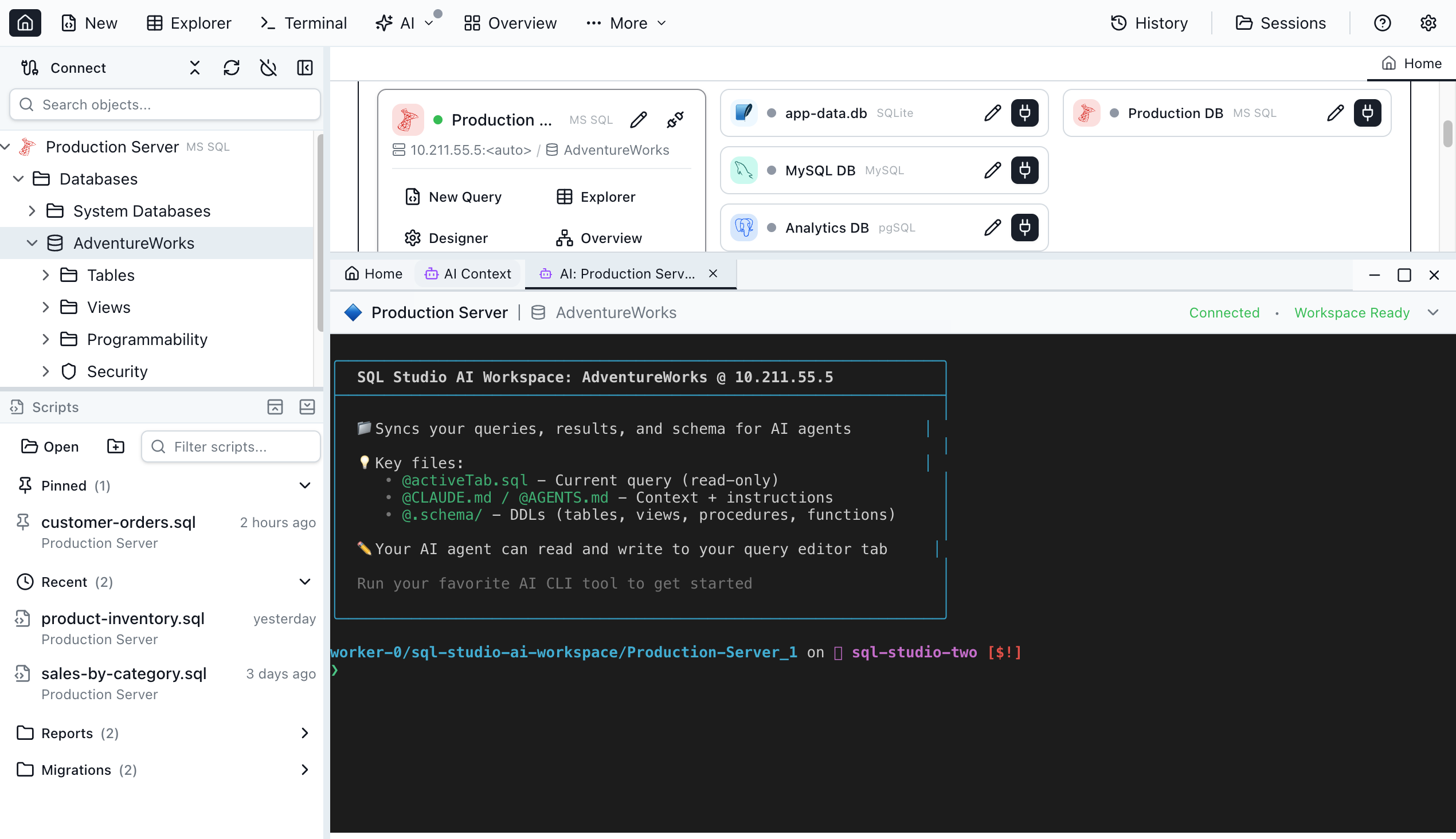 AI Terminal - Jam SQL Studio